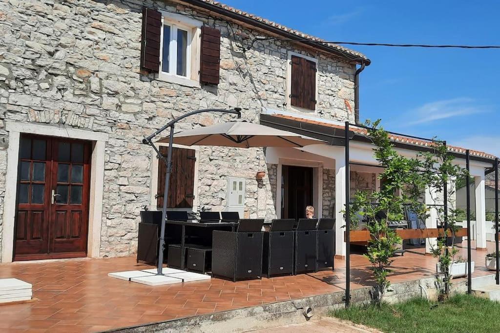 Holiday Home For 8 People, Pool + Sea View Vilanija Εξωτερικό φωτογραφία